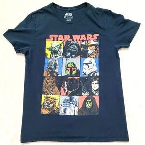 Star Wars Men's Graphic T-Shirt Size M VFifthSun Black Short Sleeve Retro